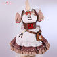 Uwowo Collab Series: Game Wuthering Waves WuWa Chisa Cafe Maid Cosplay Costume XS-3XL