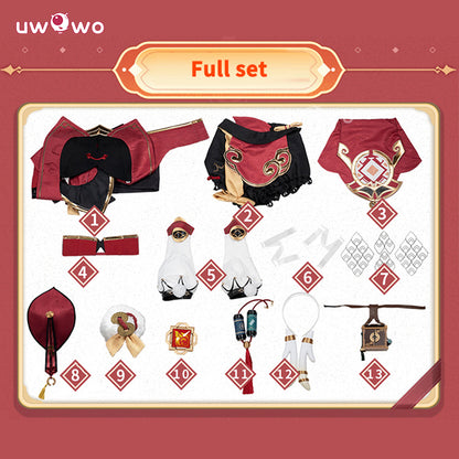 Uwowo Collab Series: Genshin Impact Yanfei Liyue Cosplay Cosutme S-XL