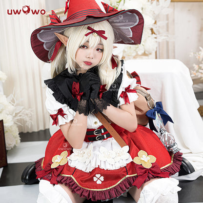 [Last Batch]【In Stock】Uwowo Genshin Impact Klee Blossoming Starlight Witch Halloween Cosplay Costume