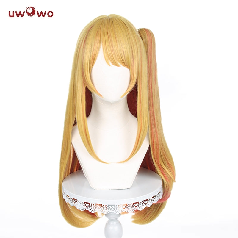 Uwowo Anime Oshi no Ko Cosplay Wig Ruby Hoshino Cosplay Wig Yellow Long Hair