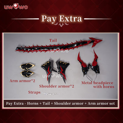 【In Stock】Uwowo Azur Lane KMS Regensburg Darksteel Dragon Iron Blood Sheer Black Bodysuit 18+ Sexy Cosplay Costume - Uwowo Cosplay