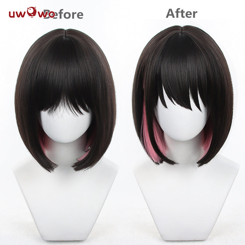 【In Stock】Uwowo Game Zenless Zone Zero/ZZZ Ellen Joe Maid Cosplay Wig Sort Black Hair