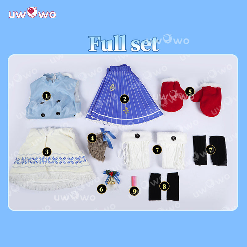Uwowo Game Zero Rem Christmas 2025 Ver. Cosplay Costume XS-2XL