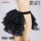 Uwowo Universal Black White Petticoat Crinolines Genshin Impanct Maid Ver. Best Match Petticoat Adjustable Bustle Pannier
