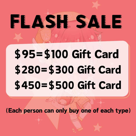 【Gift Card Flash sale】Uwowo 2026 12TH ANNIVERSARY SALE Gift Card Flash Sale $100 $300 $500 Flash Sale (00:00 21ST-00:00 22ND APR)