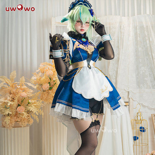 【23TH Flash Sale】Uwowo Genshin Impact Fanart Sucrose Maid Dress Cosplay Costume