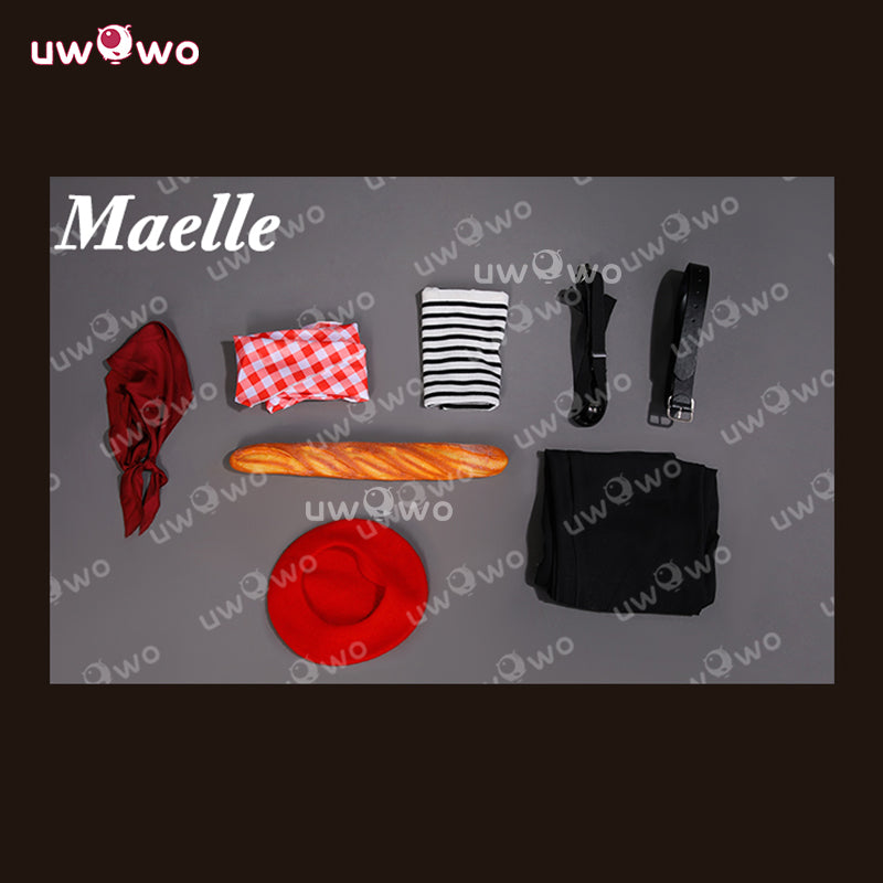 Uwowo Collab Series:Maelle Lune Sciel Baguette Outfit Game Clair Obscur: Expedition 33 Cosplay Costume S-2XL