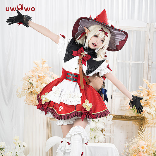 【In Stock】Uwowo Genshin Impact Klee Blossoming Starlight Witch Halloween Cosplay Costume