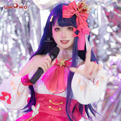 S-3XL INSTOCK-Uwowo Anime Oshi no Ko Ai Hoshino Idol Stage Performance Exhibition Ver. Cosplay Costume