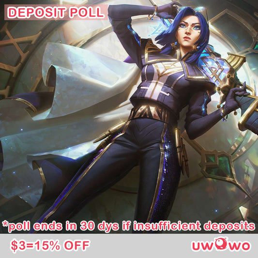 Uwowo Deposit Poll - League of Legends Caitlyn Prestige Arcane Commander Cosplay Costume