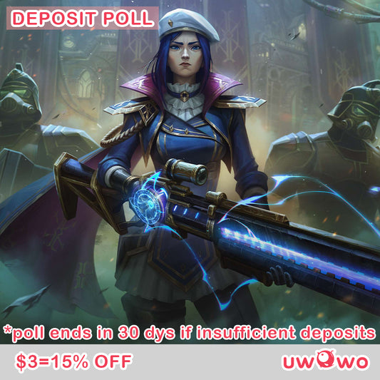 Uwowo Deposit Poll - League of Legends Caitlyn Arcane Commander Cosplay Costume