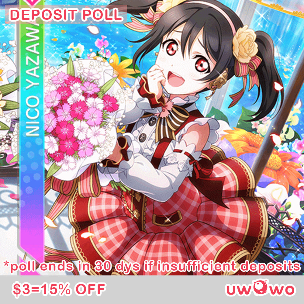 Uwowo Deposit Poll - Love Live! μ's Nico Yazawa Flower Bouquet Idolized Version Cosplay Costume