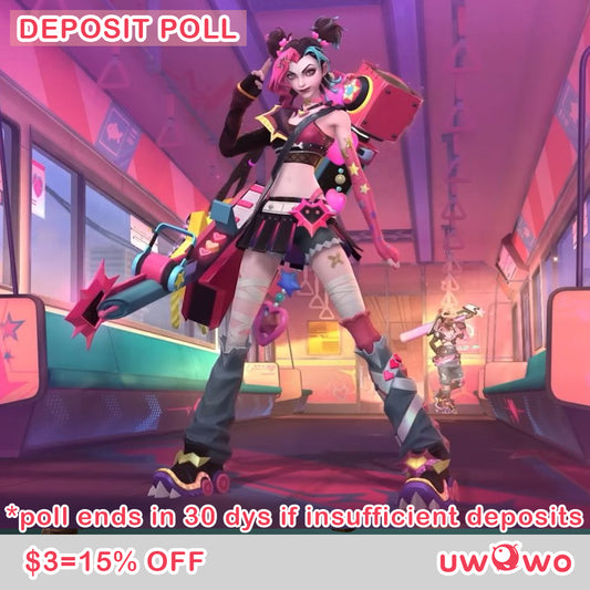 Uwowo Deposit Poll - League of Legends/LOL: Lovestruck Jinx Cosplay Costume