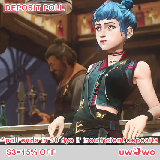 Uwowo Deposit Poll - Arcane S2 Powder AU Buns Cosplay Costume