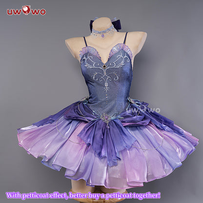 【Clearance Sale】[Last Batch]【In Stock】Uwowo Genshin Impact Fanart: Keqing Ballet Dress Cosplay Costume