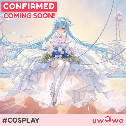 INSTOCK Uwowo Azur Lane Janus Oath Wedding Dress Bride Cosplay Costume