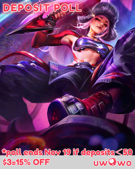 Uwowo Deposit Poll - Akali Firestarter Kpop 2026 Cosplay Costume