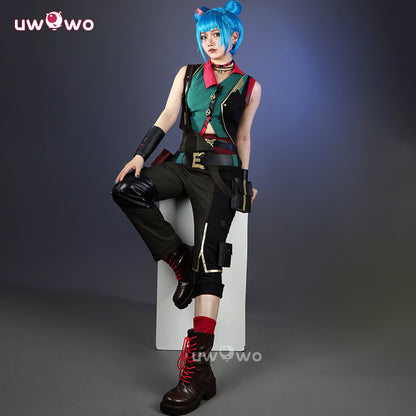 Uwowo Collab Series: LOL Arcane2 Powder/Jinx Buns Hair Alternative Universe AU Cosplay Costume XS-XXXL