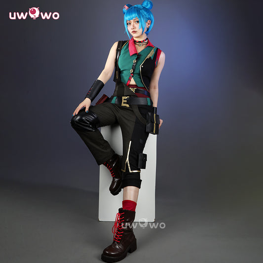 Uwowo Collab Series: LOL Arcane2 Powder/Jinx Buns Hair Alternative Universe AU Cosplay Costume XS-XXXL