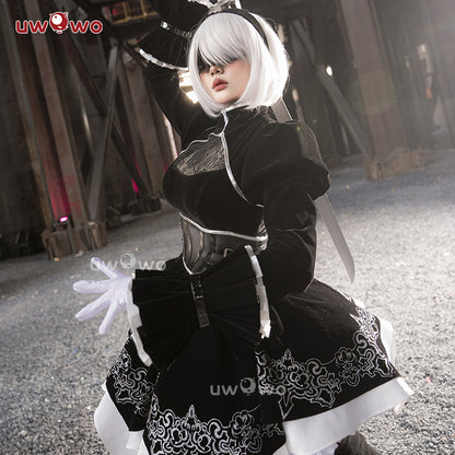 【Special Discount】Uwowo NieR:Automata A2 Past Number Two YoRHa: Pearl Harbor Descent Record Cosplay Costume