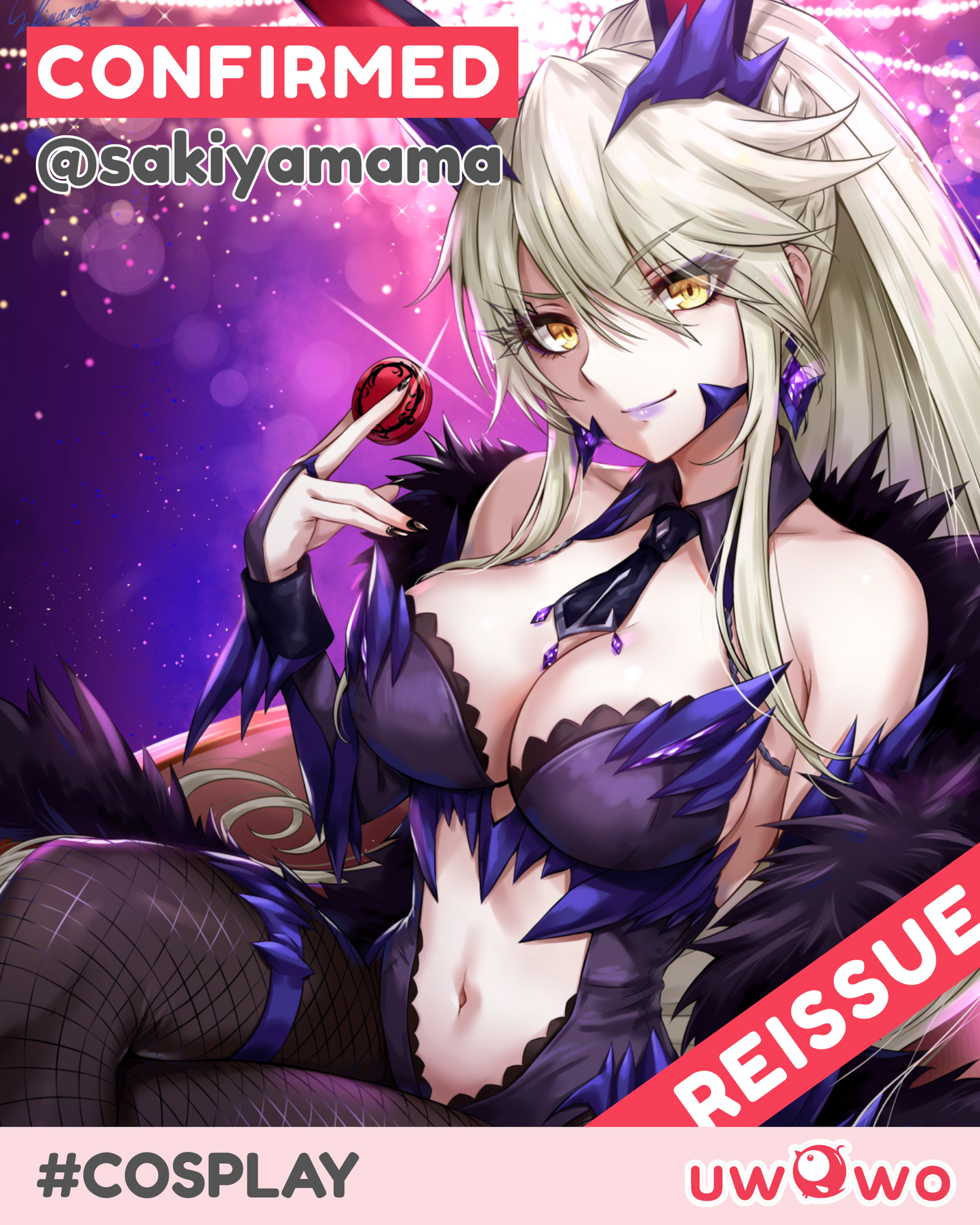 CONFIRMED Uwowo Game Fate/Grand Order Artoria Pendragon Alter(Lancer) Fanart Bunny Girl Ver. Cosplay Costume S-3XL