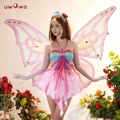 S-3XL Uwowo Flora Cosplay Princess Wings Cosplay Fairy Club Costumes