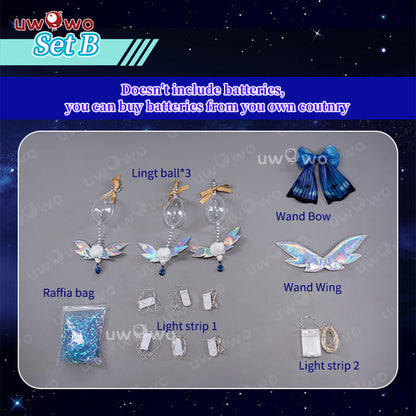 【Clearance Sale】[Last batch]【In Stock】Uwowo V Singer Dreamland Butterfly Dress Cosplay Costume