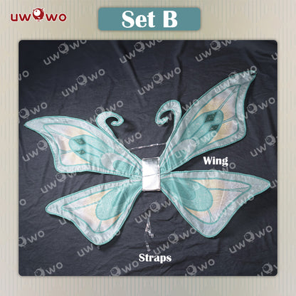 【20TH 00:00 FLASH SALE】Uwowo Bloom Princess Wings Fairy Club Cosplay Costumes