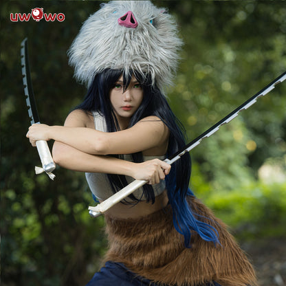 Uwowo Anime Cosplay Hashibira Inosuke Female Halloween Costume