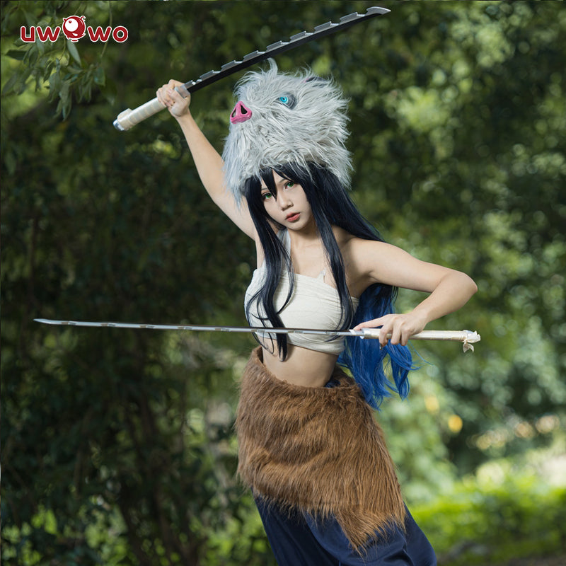 Costplay Inosuke Uwowo Anime Cosplay Hashibira Inosuke Female Halloween Costume – Uwowo ...