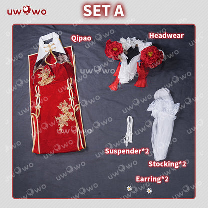 【Pre-sale】Uwowo Azur Lane Cheshire New Year Cheongsam Cosplay Costume