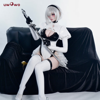 AUG PRESALE Uwowo Azur Lane Collab 2B [B]rief respite Cosplay Costume