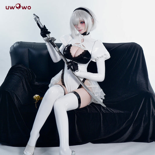 AUG PRESALE Uwowo Azur Lane Collab 2B [B]rief respite Cosplay Costume