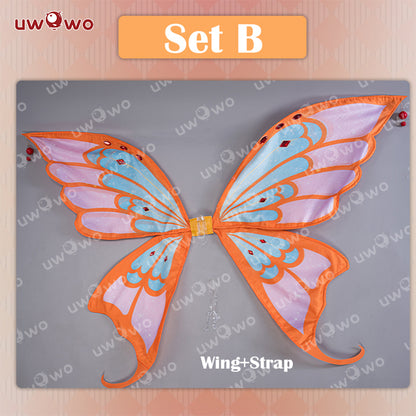 【17TH 00:00 FLASH SALE】Uwowo Princess Cosplay  Season 3 Stellaa Dress Costume Wings