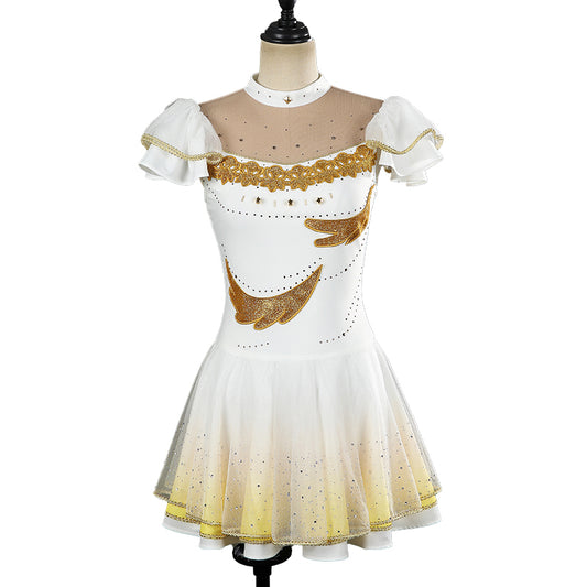 Uwowo Collab Series: Anime Medalist Inori Yuitsuka Skating Outfit Cosplay Costume XS-2XL