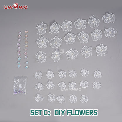 [Last Batch]【In Stock】Uwowo V Singer Start Flowers Collab Fairy Cosplay Costume