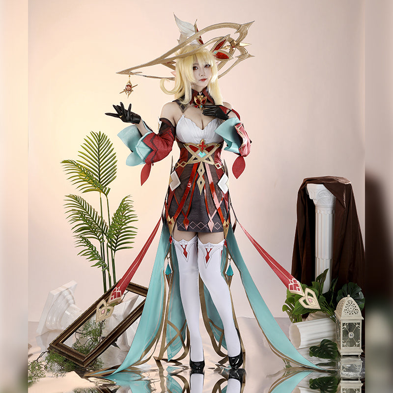 Uwowo Collab Series: Genshin Impact Alice Hexenzirkel Witch Klee's Mother Cosplay Costume XS-2XL