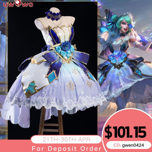 【Pre-sale】Uwowo League of Legends/LOL: Gwen Prestige Crystal Rose Wild Rift WR ASU Cosplay Costume