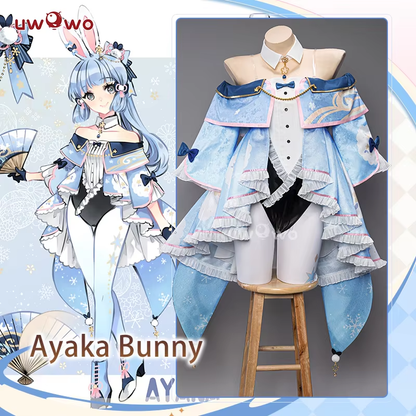 OCT PRESALE Exclusive Uwowo Genshin Impact Fanart Ayaka Cute Bunny Suit Cosplay Costume