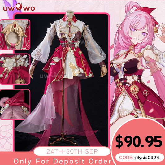 【Pre-sale】Uwowo Honkai Impact 3: Elysia Peachy Spring Herrscher of Human Ego Cosplay Costume