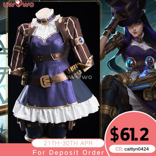 【Pre-sale】Uwowo League of Legends/LOL: Caitlyn the Sheriff of Piltover Cosplay Costume