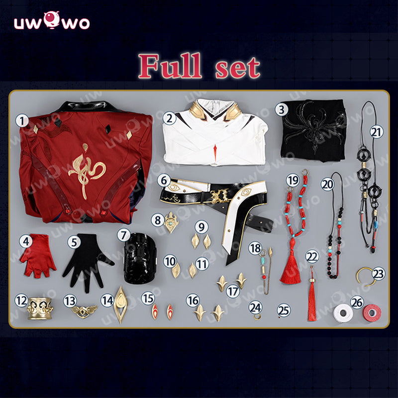 Uwowo Collab Series: Deluxe Mortenax Blade SP Honkai Star Rail Male Cosplay Costume S-2XL