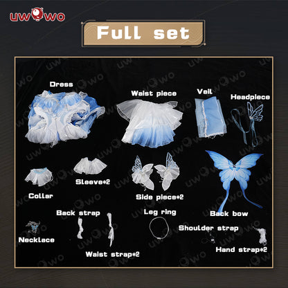 Uwowo Game Wuthering Waves Shorekeeper Fanart Oath Wedding Gown WuWa Cosplay Costume