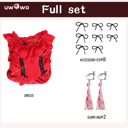 Uwowo Collab Series: Anime Scarlet El Vandimiona May I Ask for One Final Thing? Gown Cosplay Costume XS-3XL