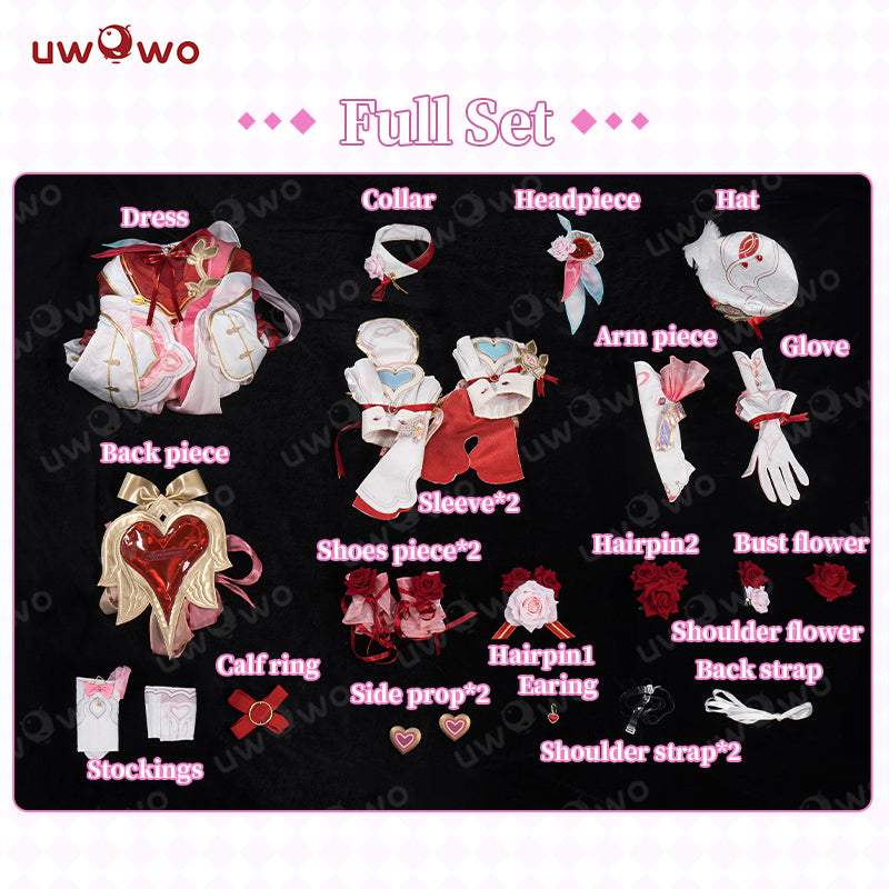 【BFCM PRESALE】Uwowo Honkai Impact 3: Elysia New Battlesuit "Hi♪ Love Elf" Cosplay Costume S-3XL