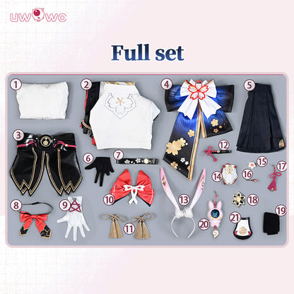 Uwowo Collab Series: Deluxe Honkai Star Rail Evanescia Cosplay Costume S-2XL