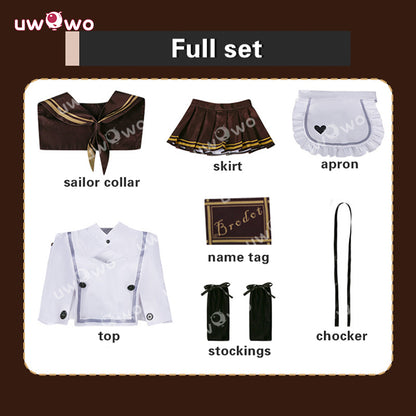 Uwowo Collab Series: Game NIKKE Bready Maid Cosplay Costume S-2XL
