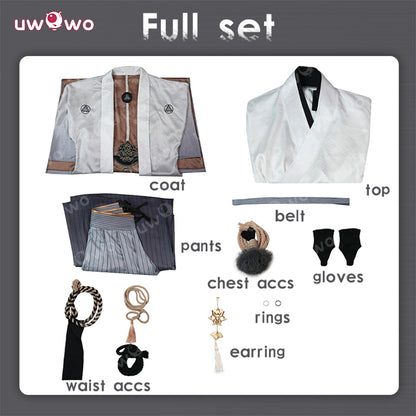 Uwowo Collab Series: Horror Game Fox Man Mask Kimono Cosplay Costume  XS-3XL