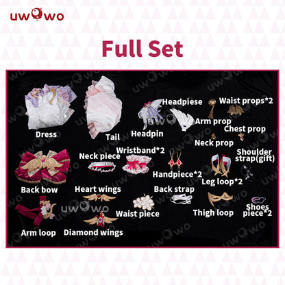 Uwowo Game Honkai Impact 3: Elysia Fanart Seraphic Bloom Cosplay Costume S-3XL
