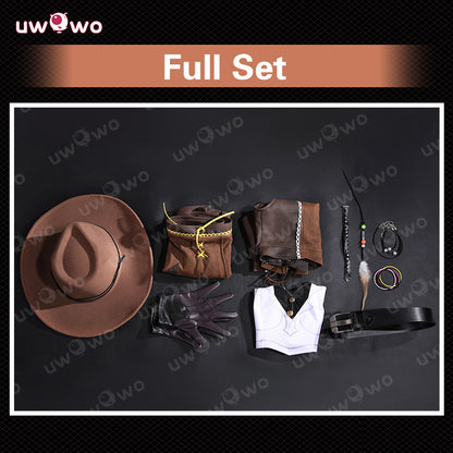 Uwowo Collab Series: Game Tifa Lockhart Cowgirl Final Fantasy 7 FF7 Remake Cosplay Costume S-3XL